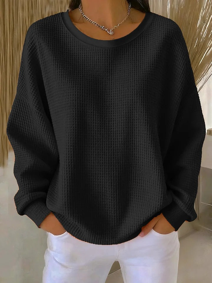 Diane | Classic Waffle Knit Sweater