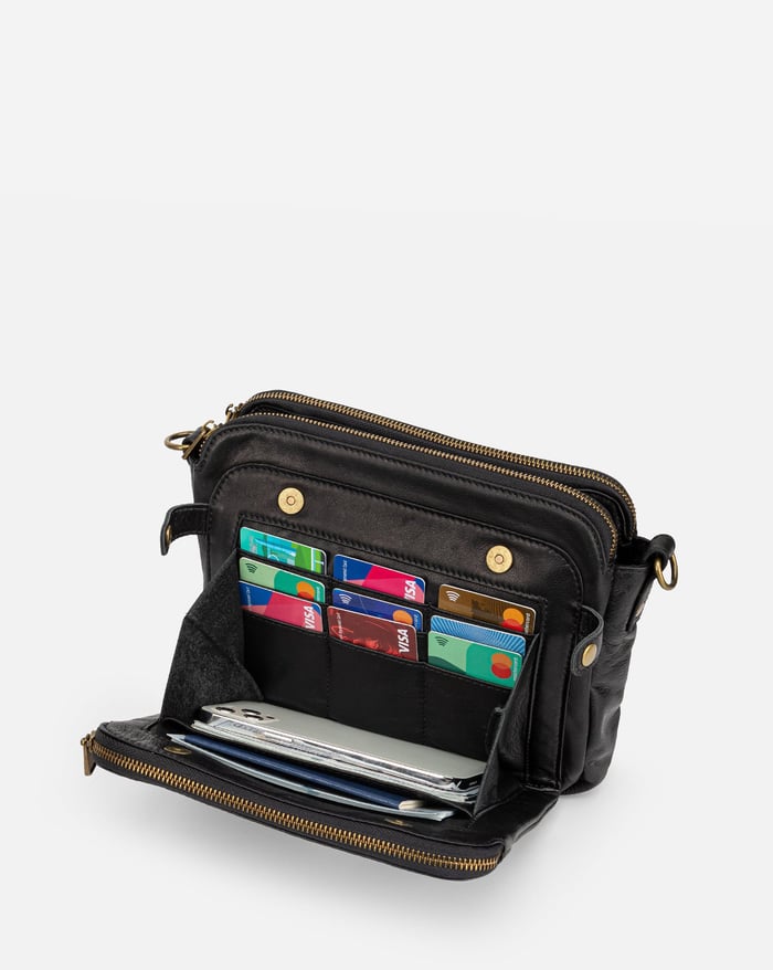 Savannah - Sleek Three-Layer Crossbody Bag