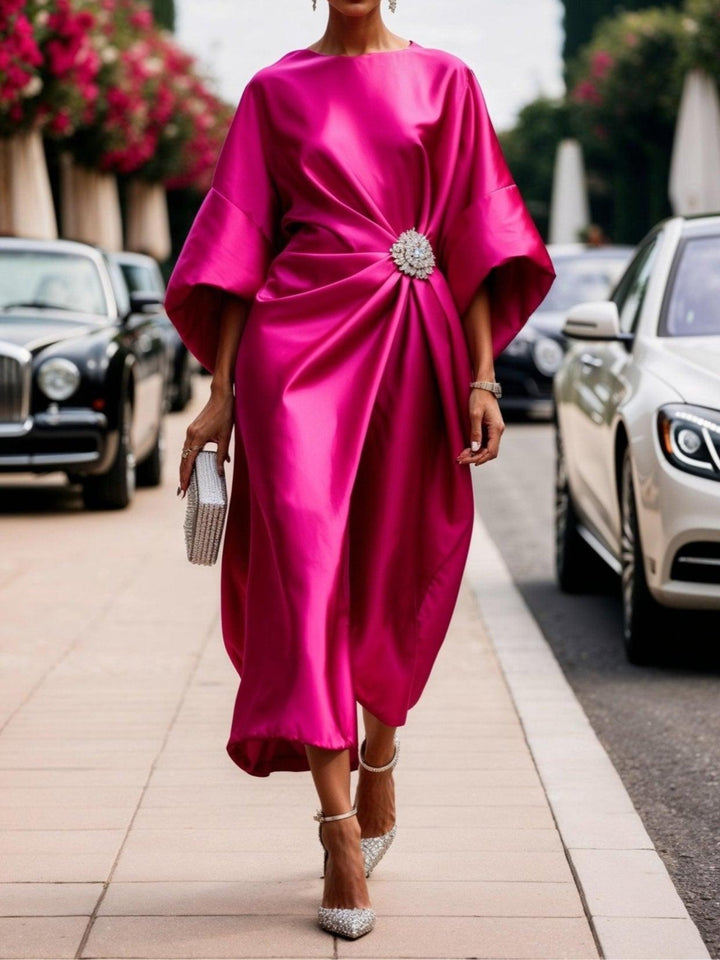 Savannah - Luxe Shimmer Satin Long Dress