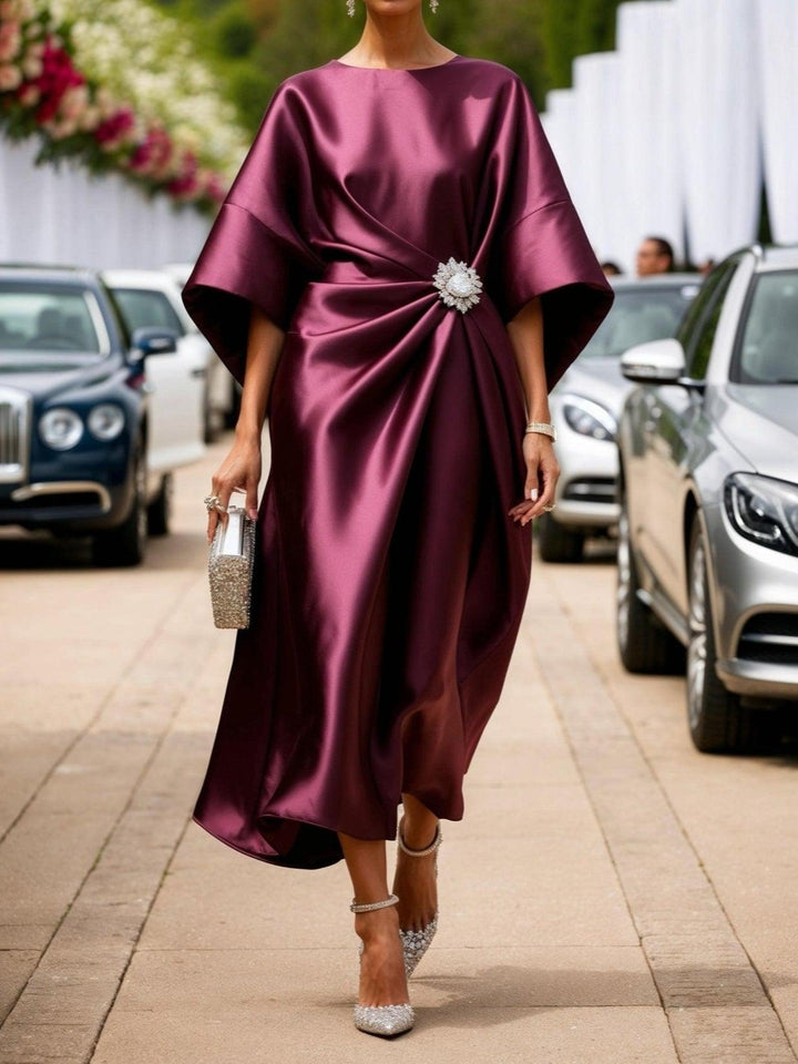 Savannah - Luxe Shimmer Satin Long Dress