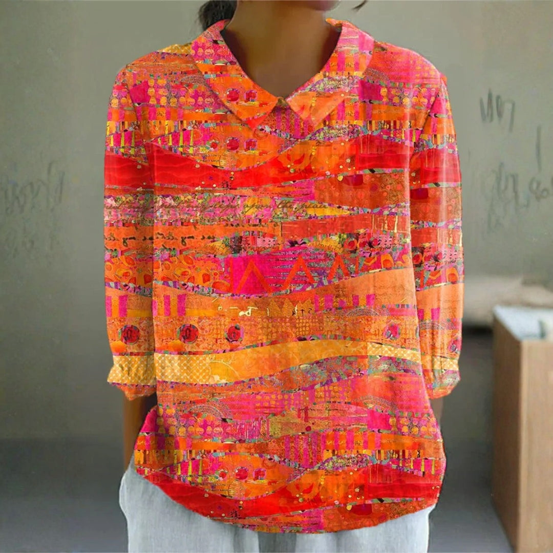 Maeve - Vibrant Mosaic Blouse