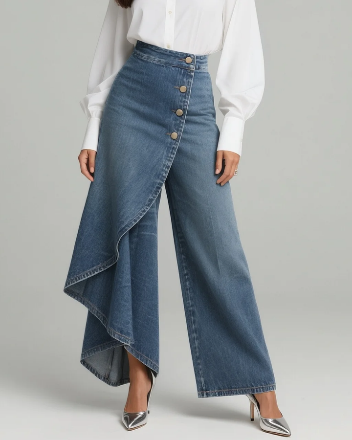 Gabrielle - Wrap Denim Pants
