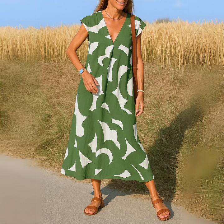 Layla - Flowing dress with V-neck