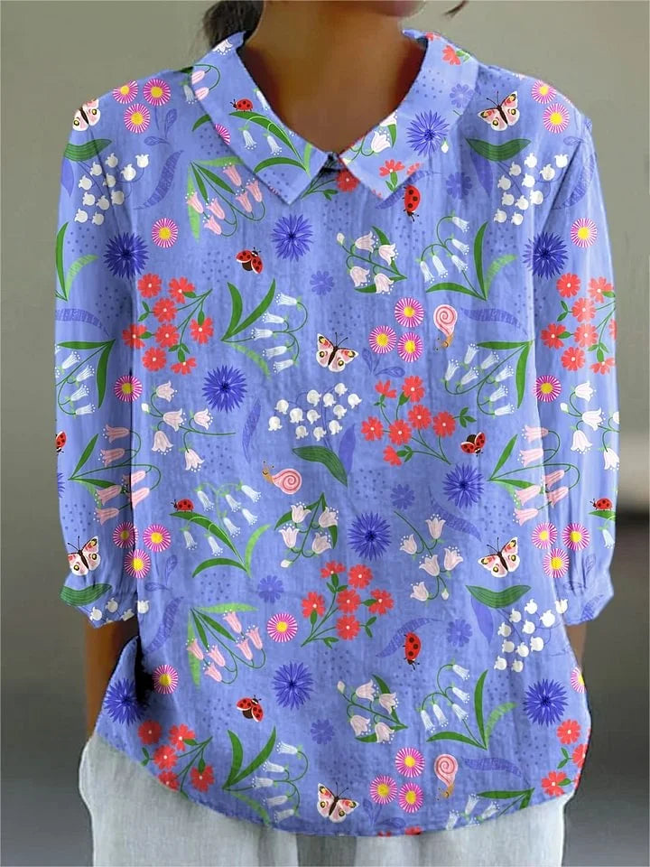 Shelby - Whimsical Garden Blouse