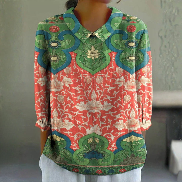 Samantha - Regal Lotus Blouse