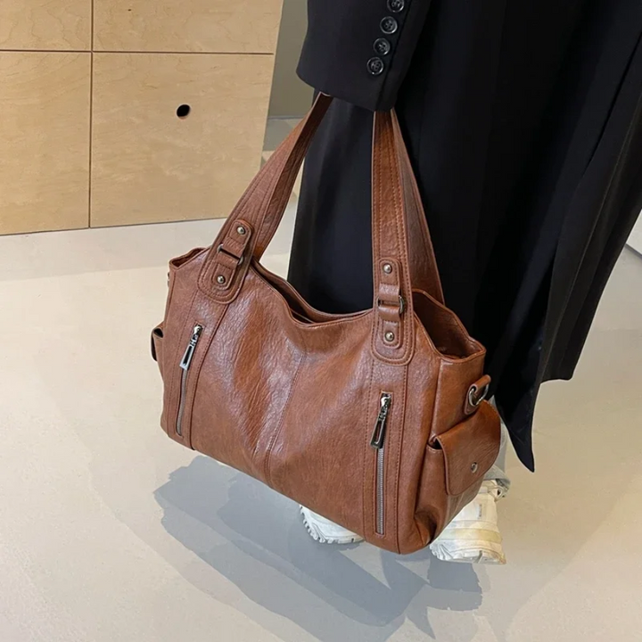 Willow - Dual Zipper Large Capacity Shoulder Bag