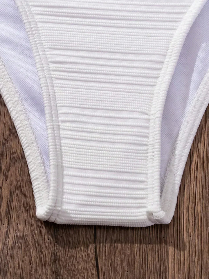 Sienna - High Support Crossed Top, High Waist Bikini