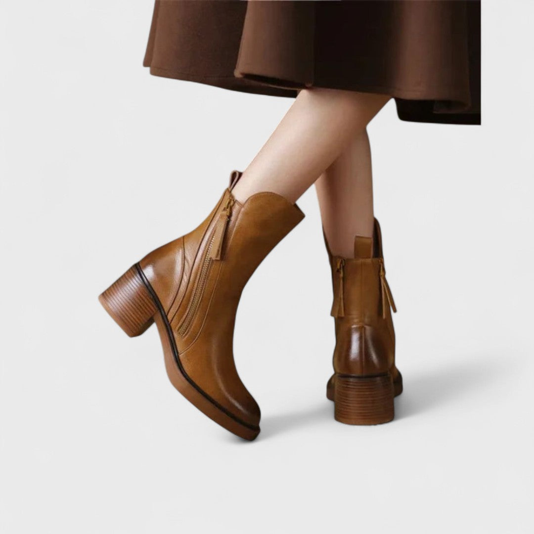 Carina | Leather Ankle Boots