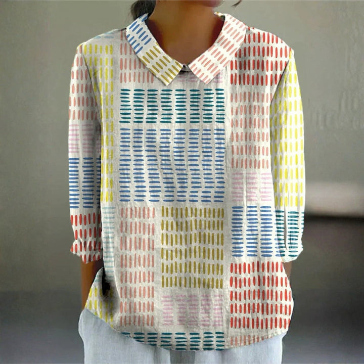 Kelly - Colourblock Dash Blouse