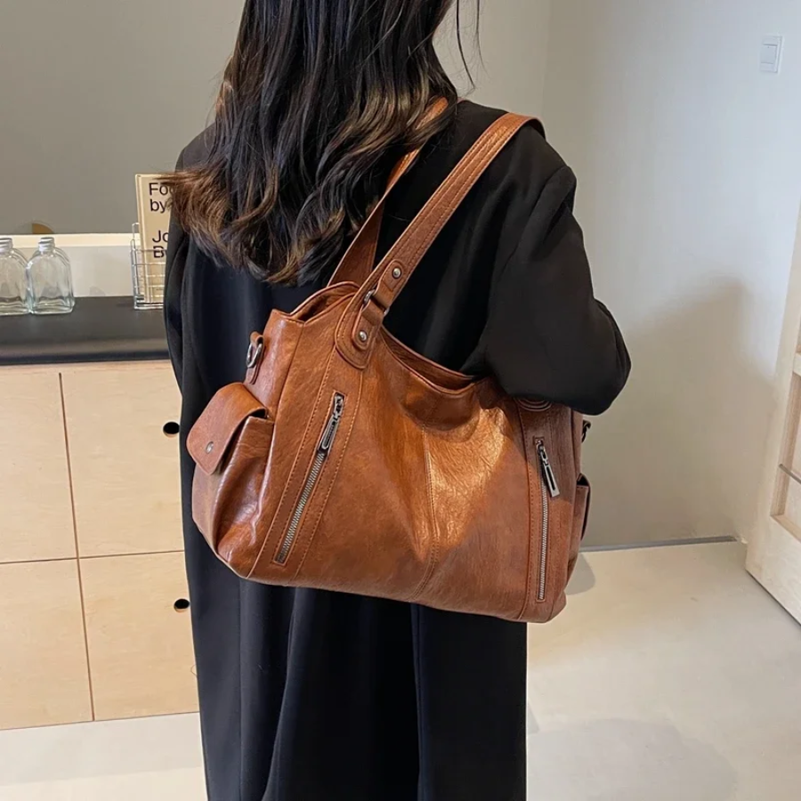 Willow - Dual Zipper Large Capacity Shoulder Bag