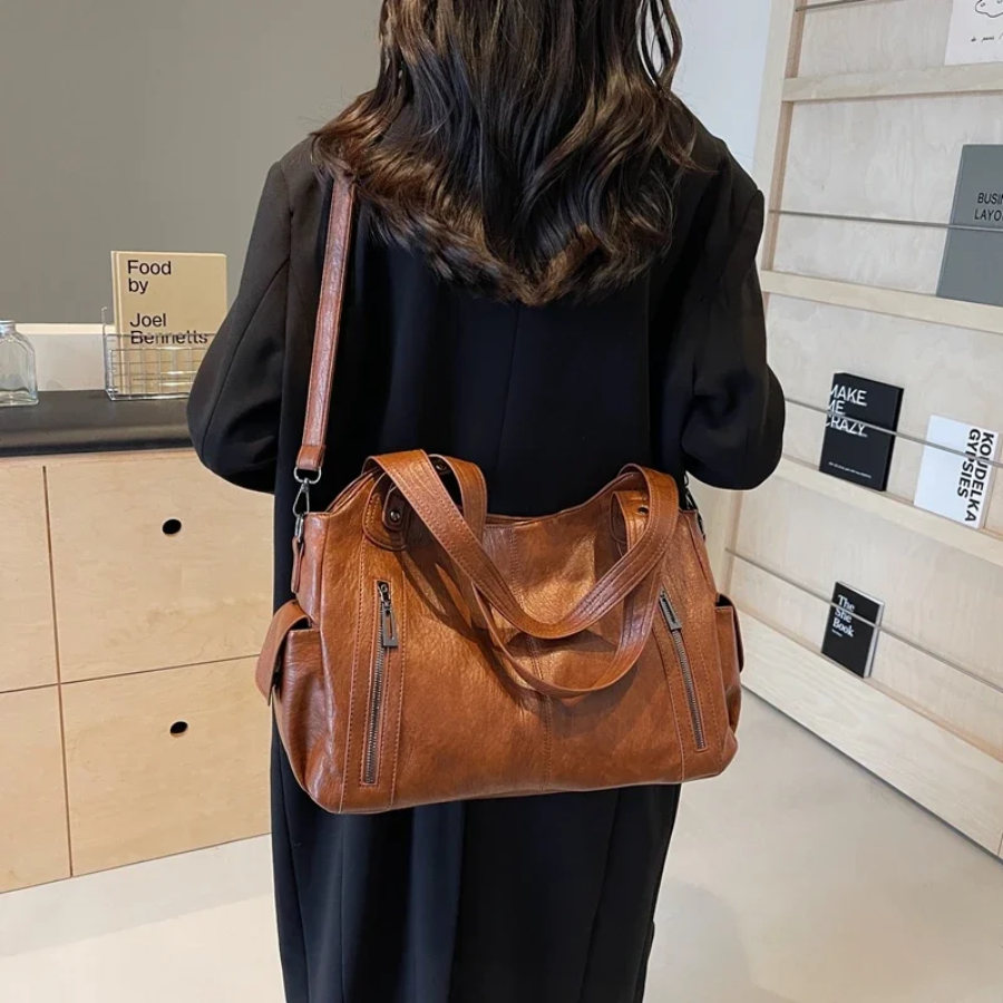 Willow - Dual Zipper Large Capacity Shoulder Bag