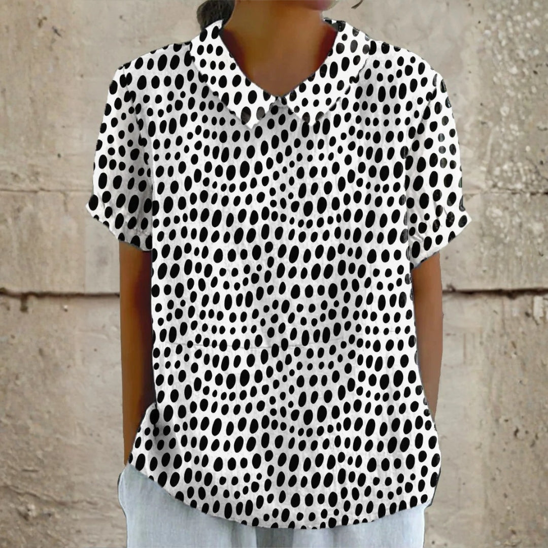 Mallory - Polka Dot Print Blouse