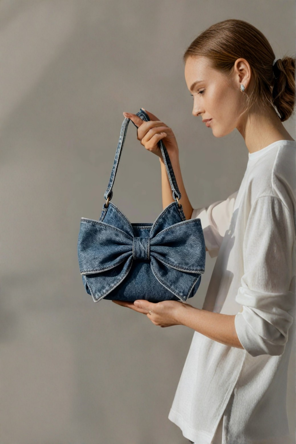 Ruby - Retro Bow Bag