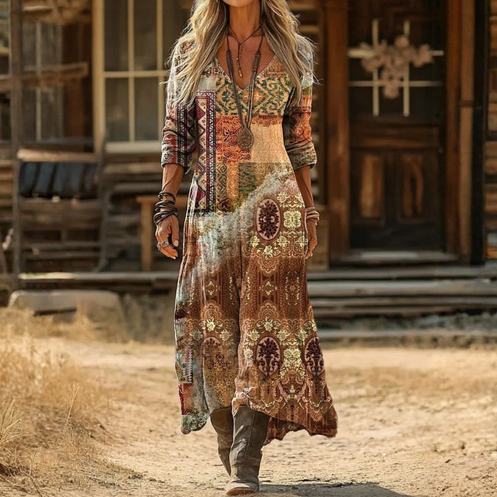 Juliette - Casual Long Sleeve Dress Inspired by Vintage