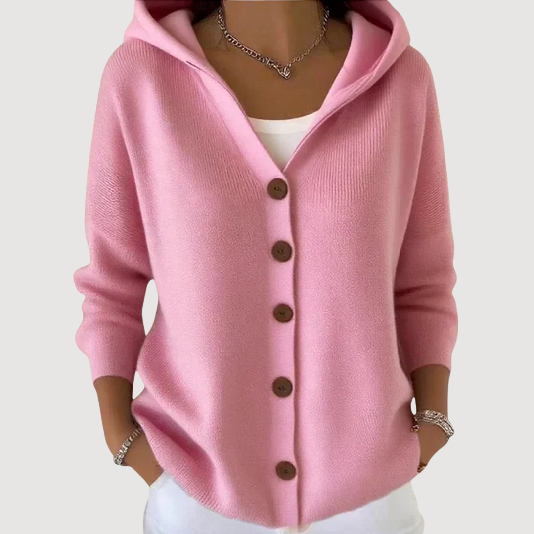 ELAINE – CUTE HOODED CARDIGAN