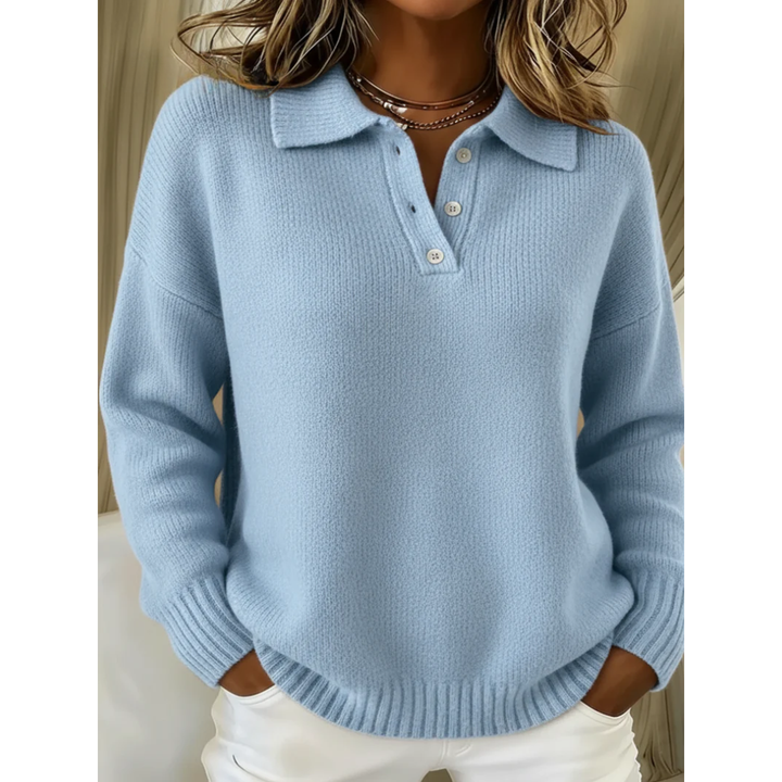 Charlotte | Soft Polo Collar Sweater
