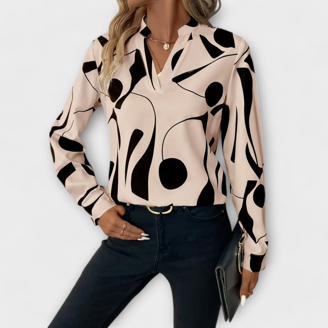 Amanda Elegant Blouse With Design