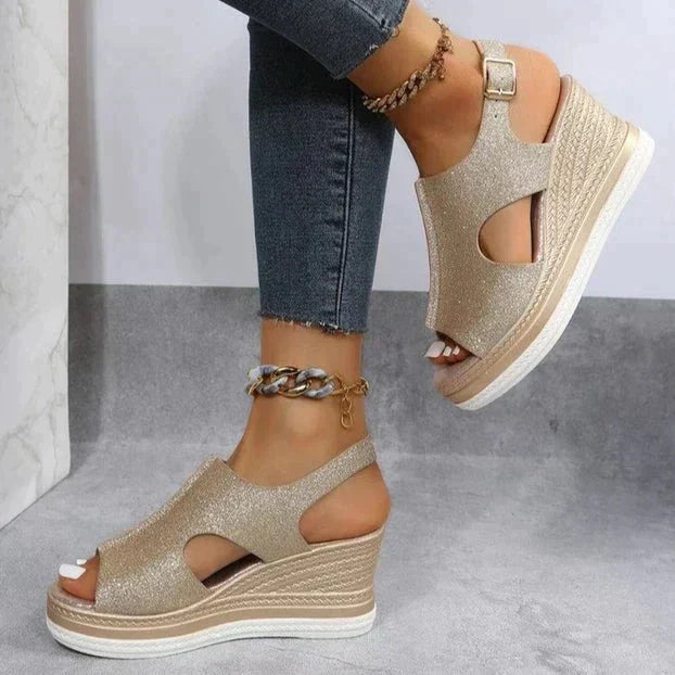 Luna - Relaxed Wedge Sandals