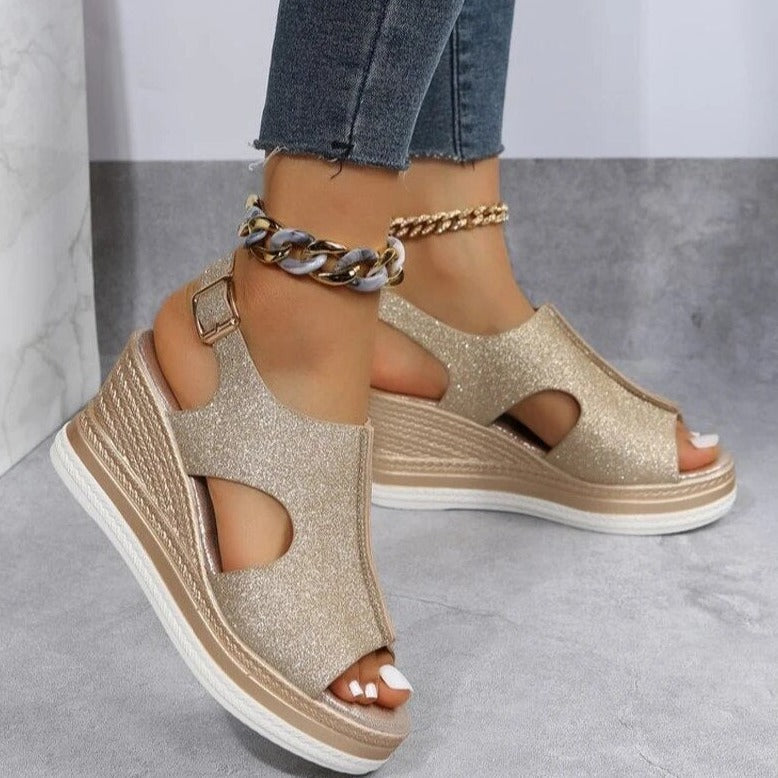 Luna - Relaxed Wedge Sandals
