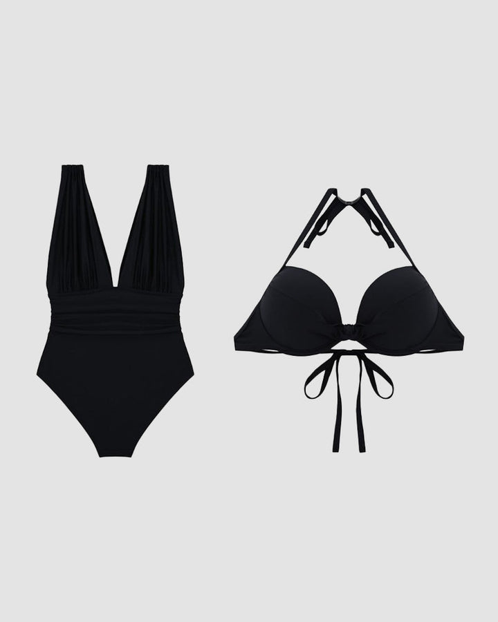 Cassidy - Luxury Sculpting Swimsuit with Deep V-Neck