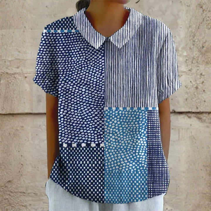 Juliette - Patchwork Print Blouse