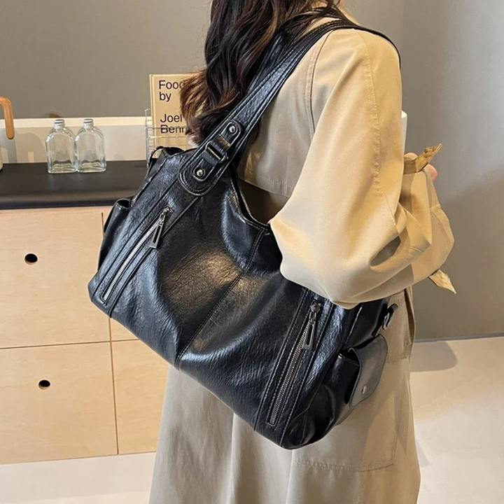 Willow - Dual Zipper Large Capacity Shoulder Bag