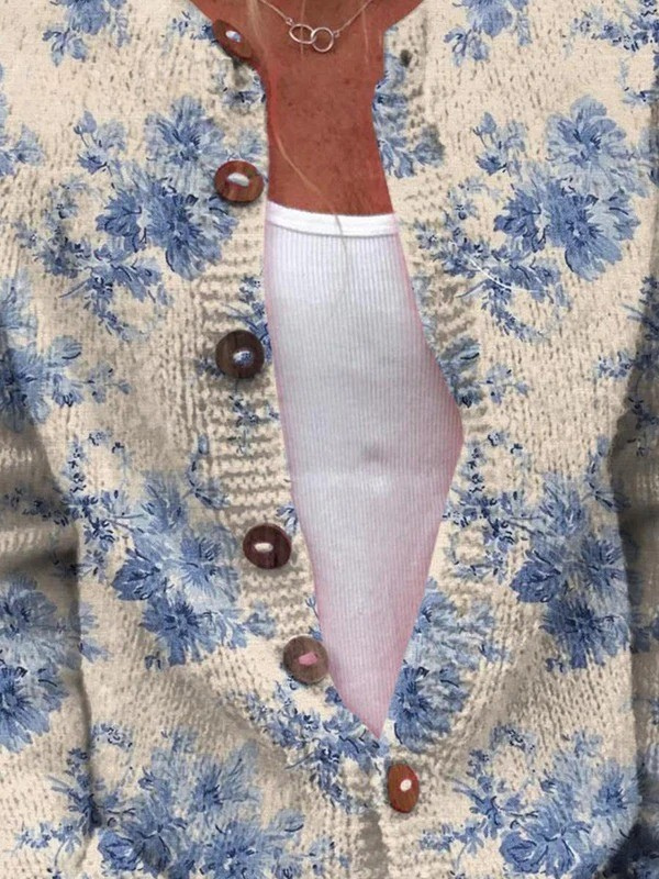 Bailey - Vintage Knit Cardigan Sweater