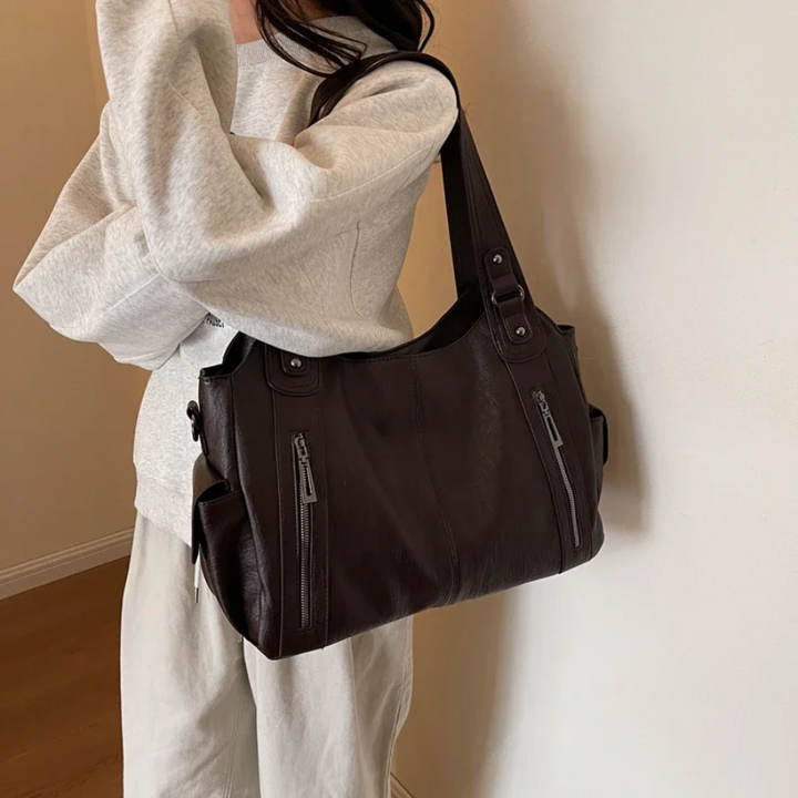 Willow - Dual Zipper Large Capacity Shoulder Bag