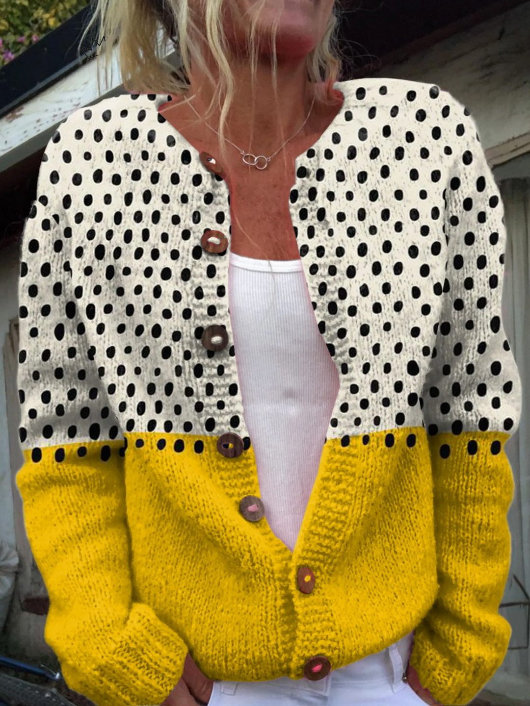 Georgia - Vintage Knit Cardigan Sweater