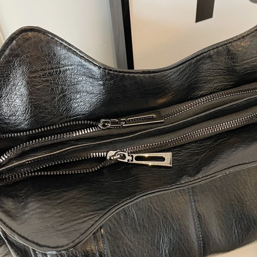 Willow - Dual Zipper Large Capacity Shoulder Bag