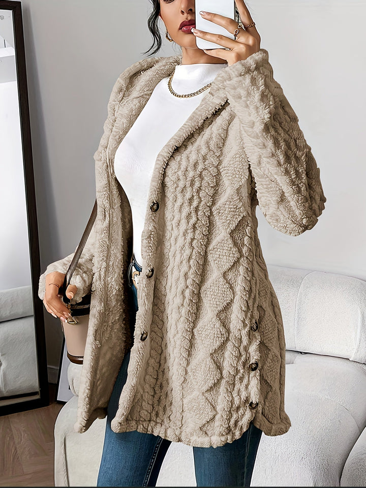 Sara - Fleece Hooded Coat
