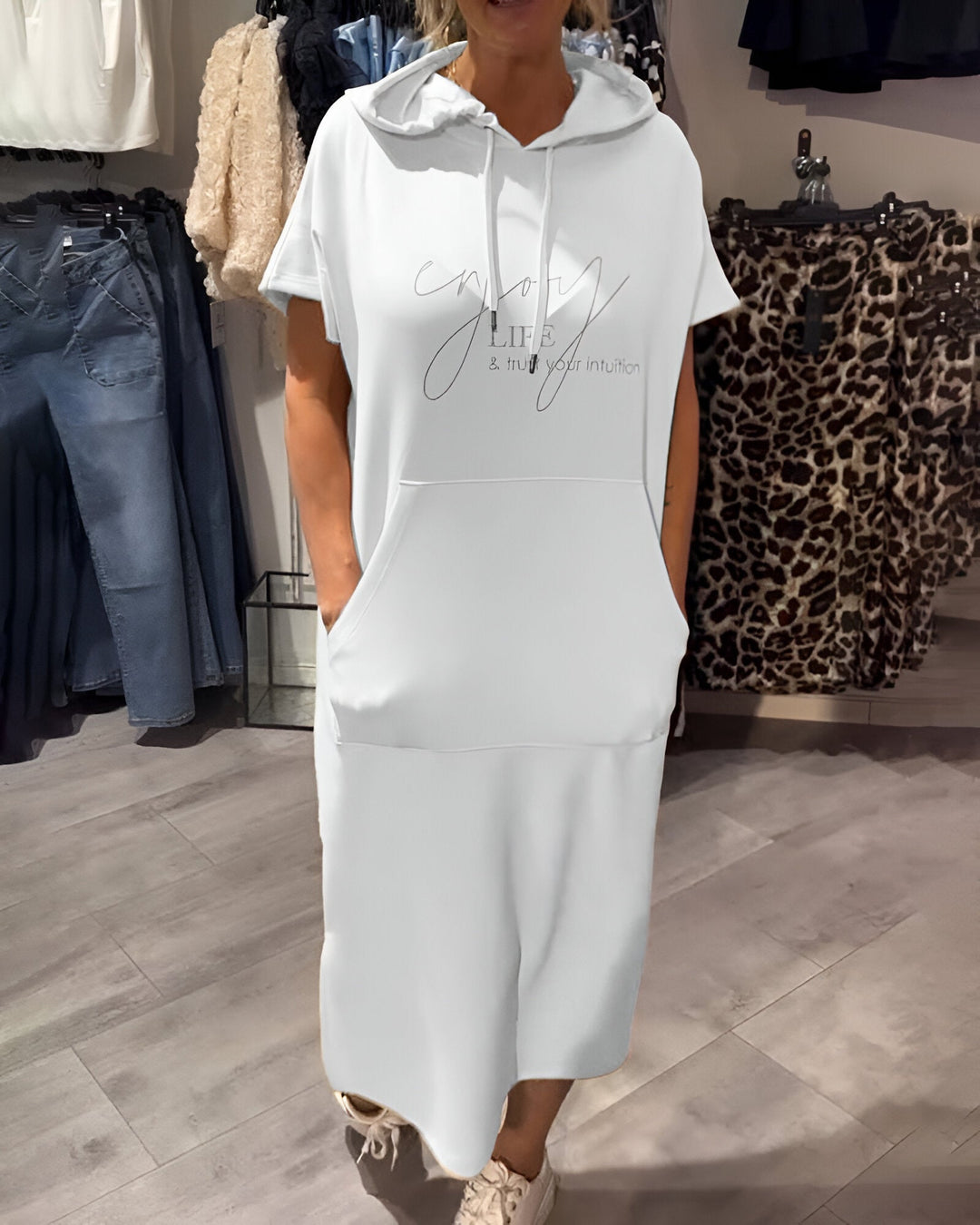 Gabriella - Casual Hoodie Dress