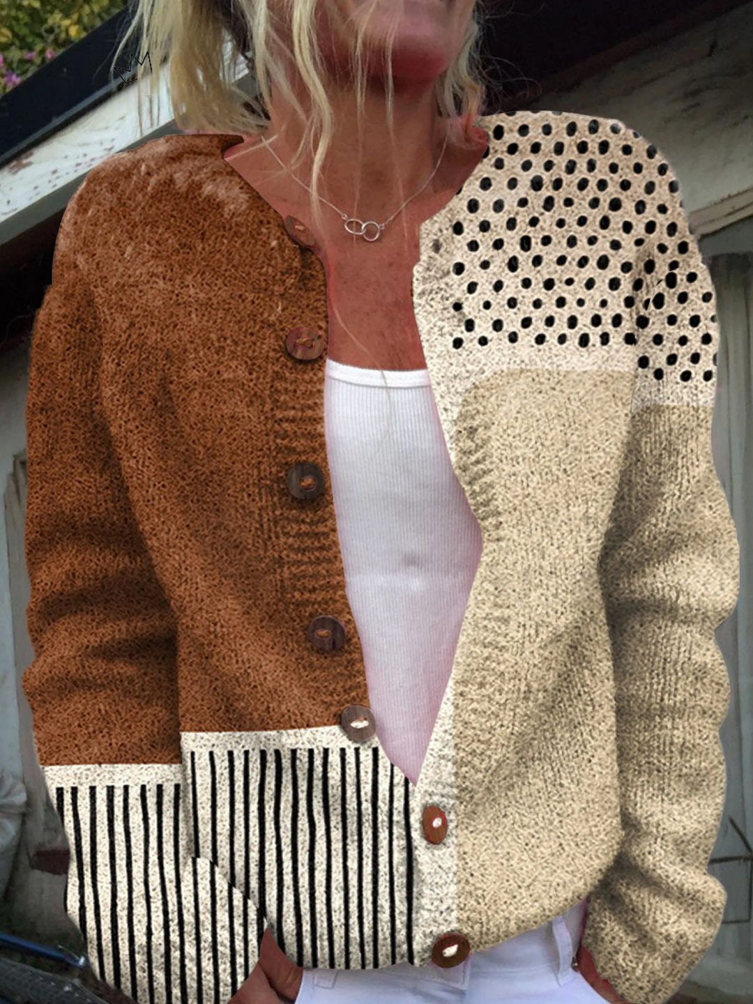 Julia - Vintage Knit Cardigan Sweater