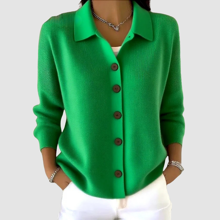 Genevieve - Soft Button-Up Knit Cardigan