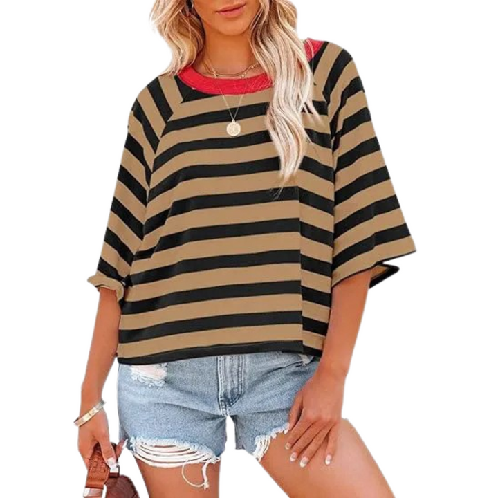 ROSALIE - Trendy Loose Fit Summer Crewneck Top