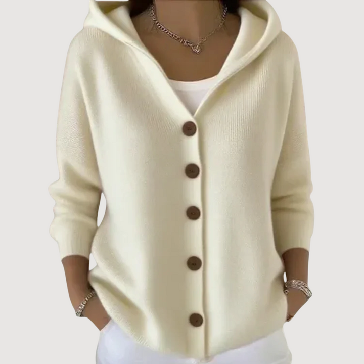 ELAINE – CUTE HOODED CARDIGAN