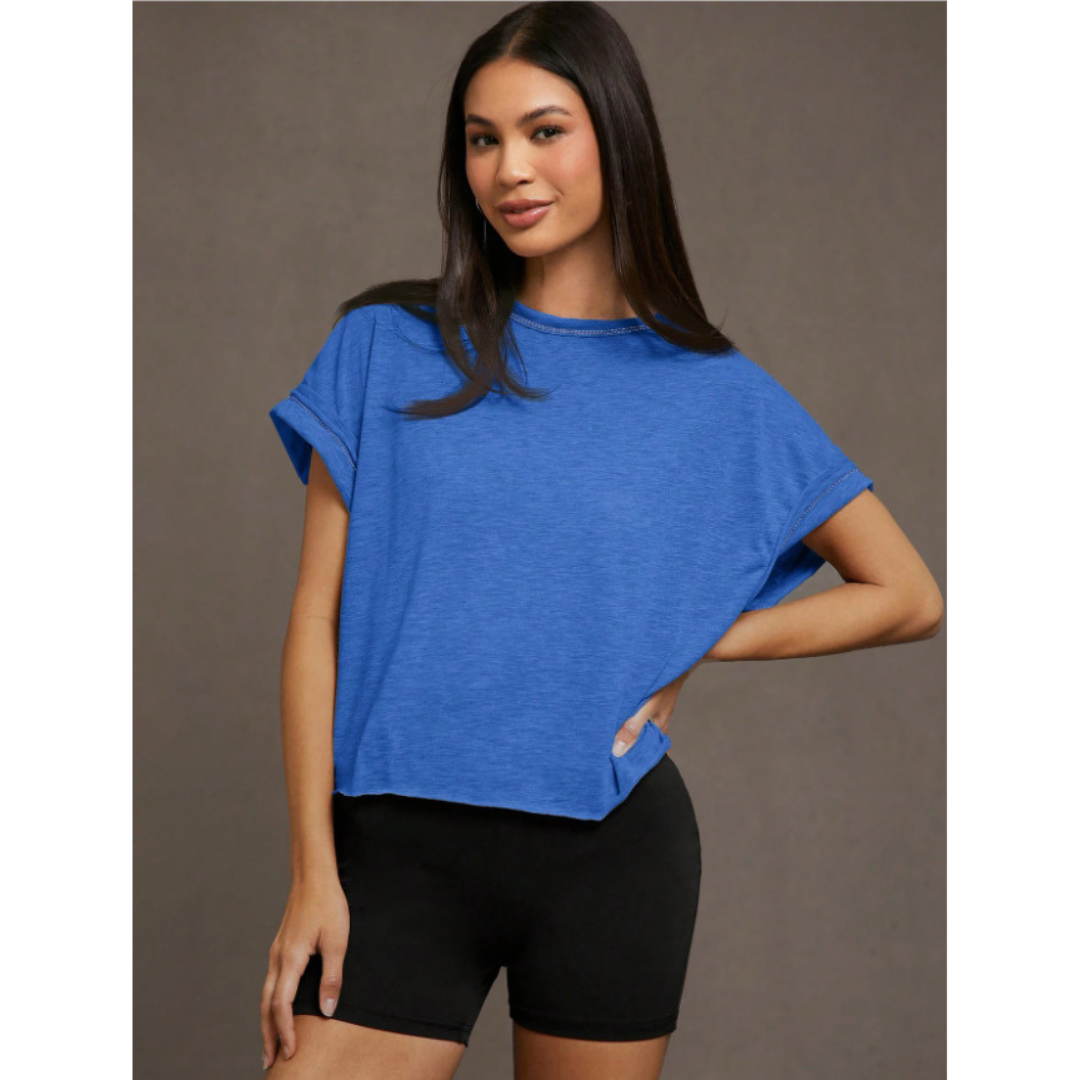 FAITH - Women Everyday Cut Out Hemline Womenswear Top