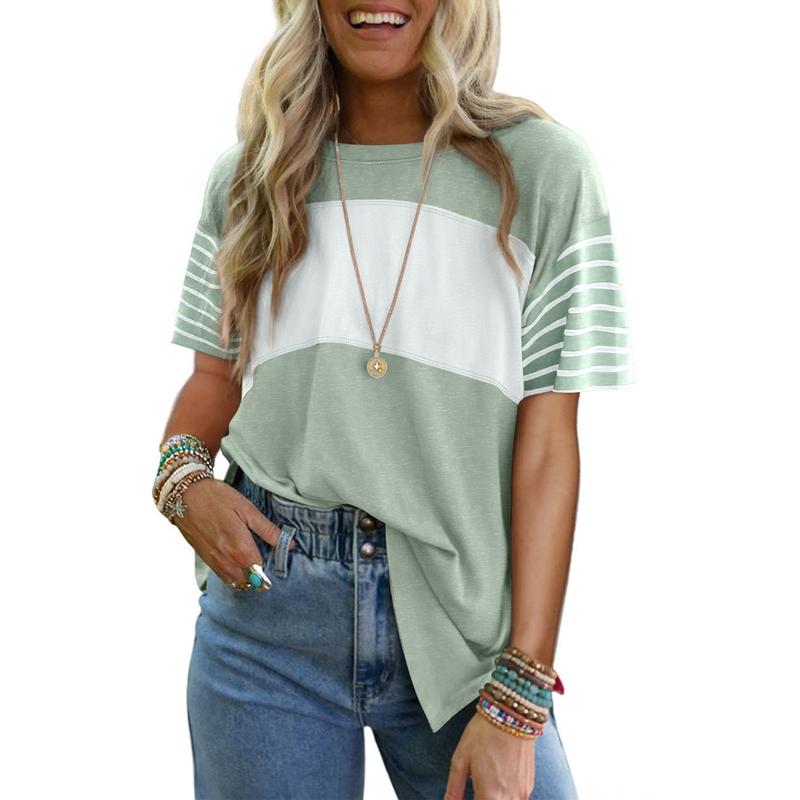 LUNA - Everyday Breathable Stripe Crewneck