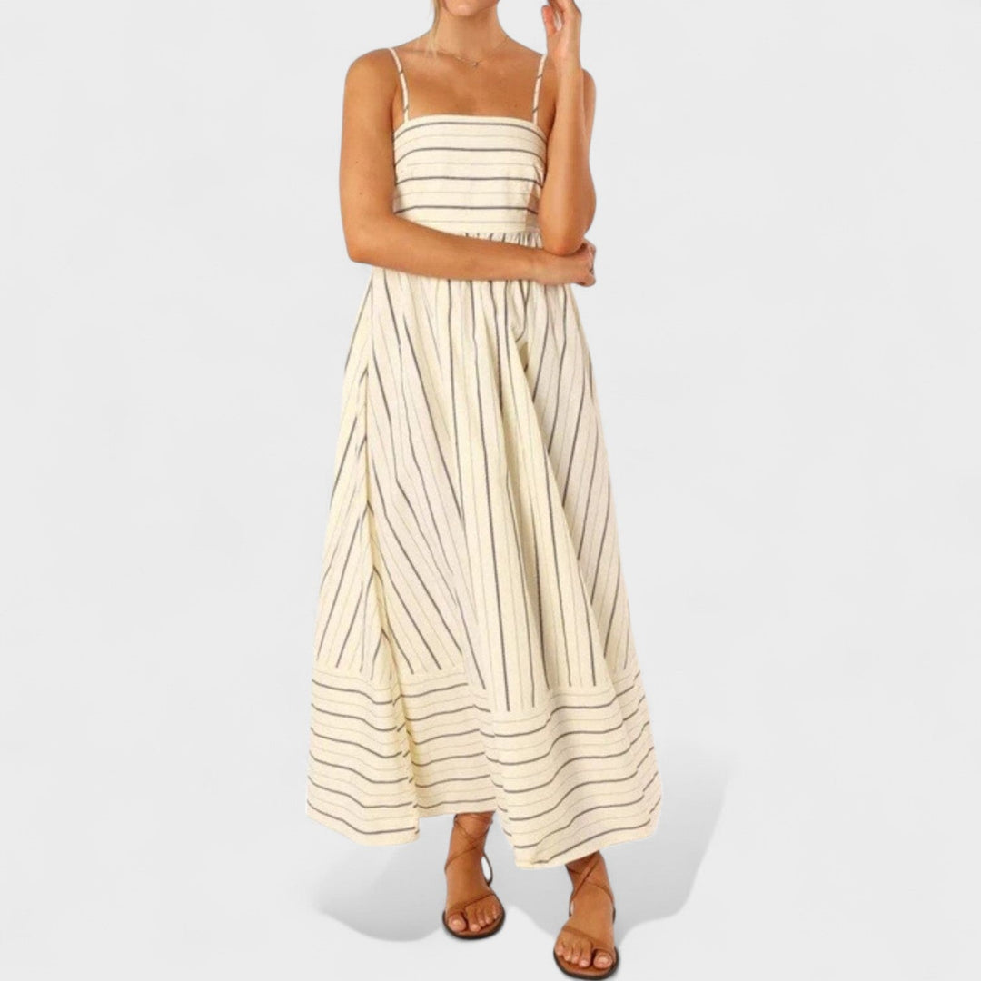 Andrea - Long Striped Dress