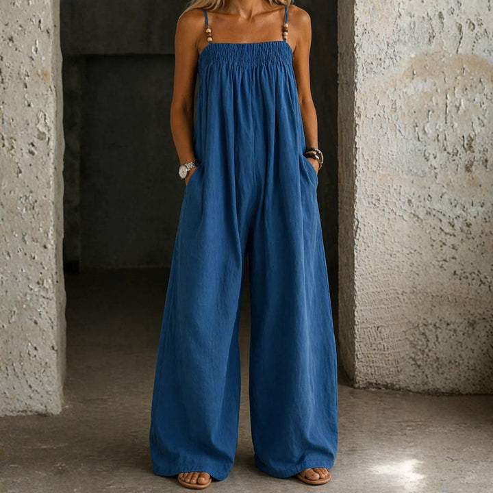 Valentina - Denim Wide-Leg Jumpsuit