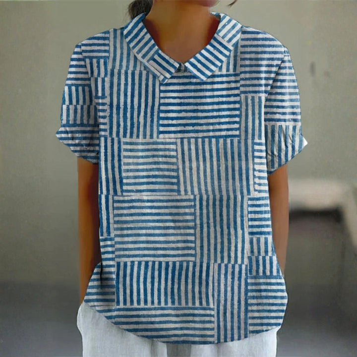 Alyssa - Striped Pattern Blouse