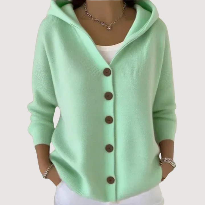 ELAINE – CUTE HOODED CARDIGAN