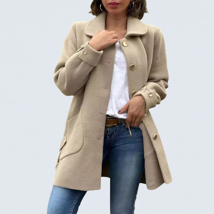 Andrea - Classic Button-Down Oversized Coat