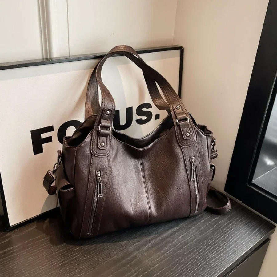 Willow - Dual Zipper Large Capacity Shoulder Bag