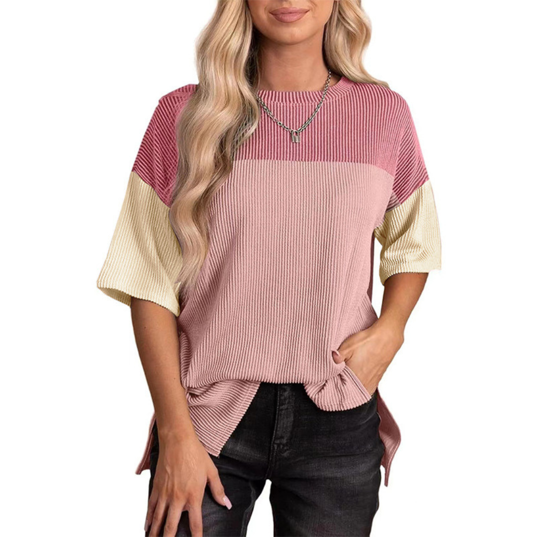 VANESSA - Casual Loose Fit Striped Summer Top