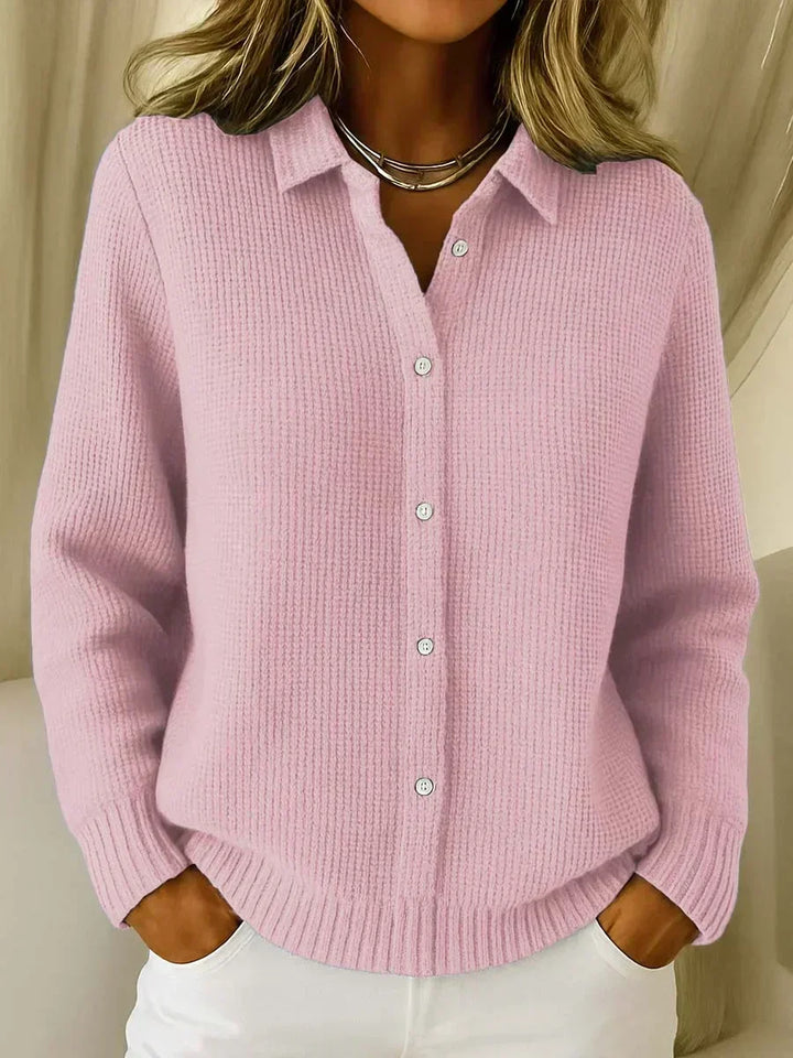 Patricia | Textured Button-Front Cardigan
