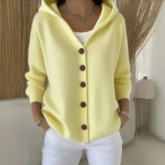 Doris | Hooded Knit Cardigan
