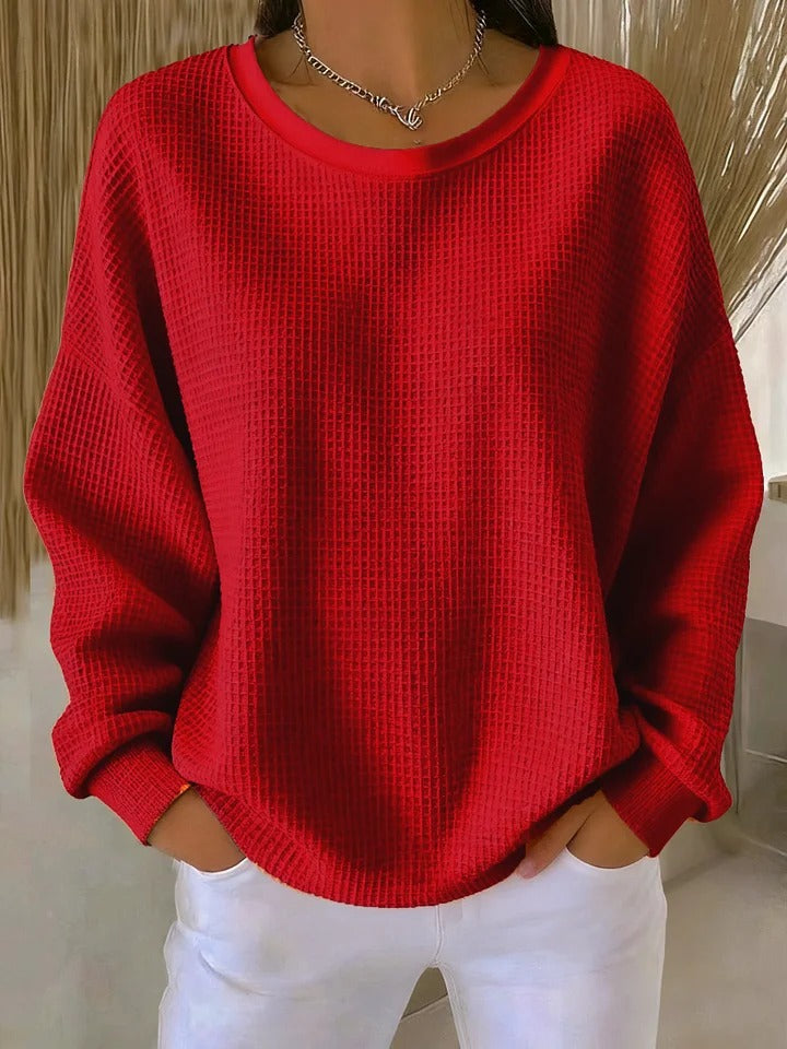 Diane | Classic Waffle Knit Sweater