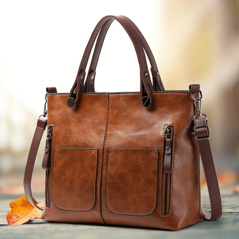 Alexandra - Iconic Retro PU Leather Crossbody Handbag