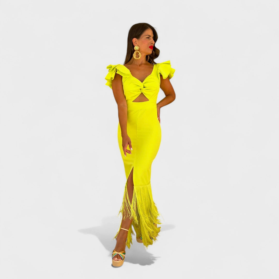 Tara - Neon Flamenco Dress